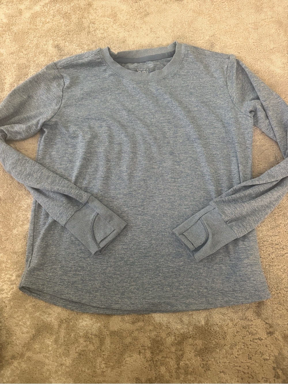 Athleta Girls Light Blue Long Sleeve Tee